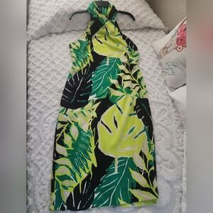RACHEL Rachel Roy tropical leaves dress